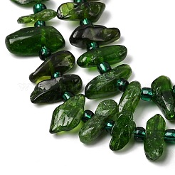 Натуральный зеленый диопсид&nbsp;G-L649-B01-01