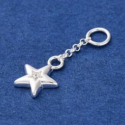 925 подвеска-кисточка из стерлингового серебра с прозрачным кубическим цирконием STER-A032-04A-S