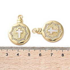 Латунные микро проложить кубического циркония подвески KK-U070-01A-G