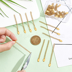 30 шт. вакуумное покрытие PVD из нержавеющей стали 304 удлинитель цепи для бордюра STAS-UN0047-69