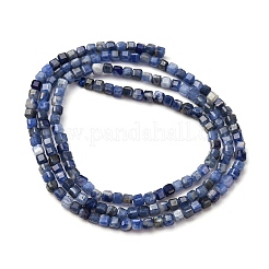 Природный содалит бисер нитей G-B142-C02-2x2mm