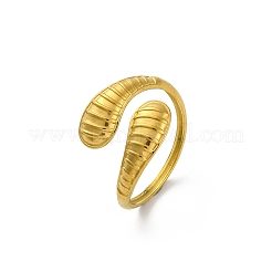 Кольца-манжеты из нержавеющей стали 304 в форме капли для женщин RJEW-M019-10G