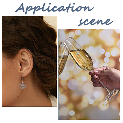 50 шт. серьги-кольца из нержавеющей стали 304&nbsp;EJEW-HS0001-12C