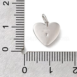 925 стерлингового серебра микро Pave прозрачные кубические циркониевые подвески STER-V001-01P-04