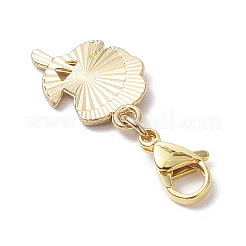 День святого Валентина подвеска из эмалевого сплава в форме розы&nbsp;HJEW-JM02831-01