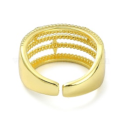 Открытые манжеты из латуни со звездами&nbsp;RJEW-B051-20G