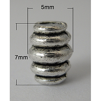 50pcs Alloy Beads Lead Cadmium Nickel Free Flat Round Antique Bronze 13x1mm