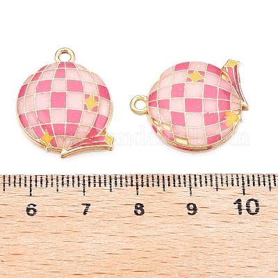 Подвески из эмалевого сплава с блестками ENAM-N056-382KCG-01-1