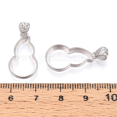 Сеттинги Серебряный кулон кабошон 925 стерлингов STER-N016-47P-1