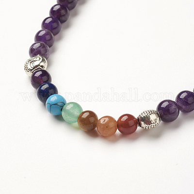 Чакра ювелирные изделия йога BJEW-G554-05G-1