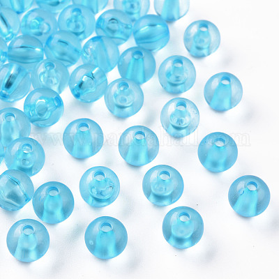 Прозрачные акриловые бусины MACR-S370-A8mm-755-1