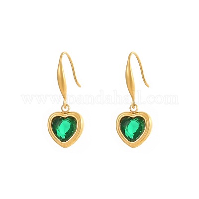 Серьги-подвески в форме сердца из нержавеющей стали 304 OD9188-1