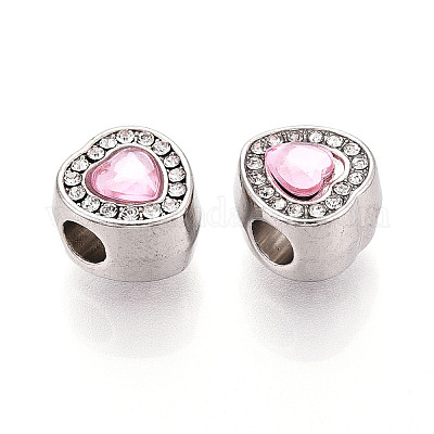 Стойки покрытие сплава горный хрусталь европейских бусы FIND-N011-06P-1