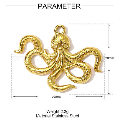 Подвески из нержавеющей стали 304 STAS-OY001-06G-1