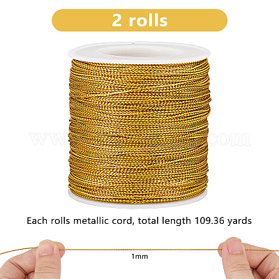 200м ювелирная плетеная нить металлические нити&nbsp;MCOR-DC0001-01-1