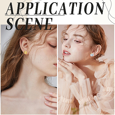 200 шт. фурнитура для сережек-гвоздиков из нержавеющей стали 304 STAS-SC0010-27-1