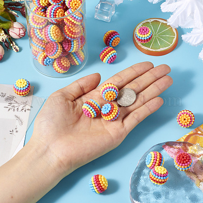 Смоляные бусины восковой ягоды&nbsp;RESI-TA0003-14C-1