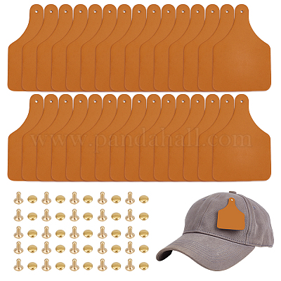 30 шт. бирки из искусственной кожи DIY-OC0014-32-1