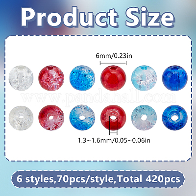 420 шт. 6 цвета окрашенные распылением хрустальные стеклянные бусины CCG-HY0001-01A-1