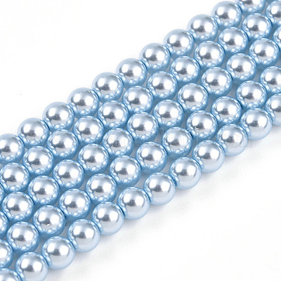 Выпечка из окрашенного перламутрового стекла жемчужные бусинки HY-N002-4mm-A05-1