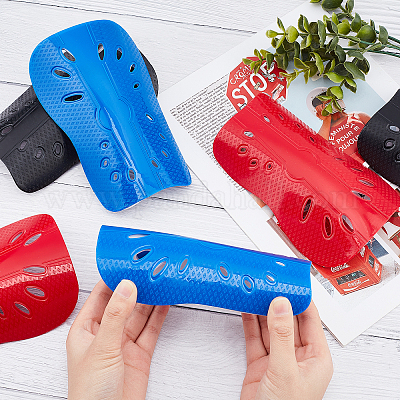 3 комплект двухцветных пластиковых щитков для голени AJEW-AR0001-48-1