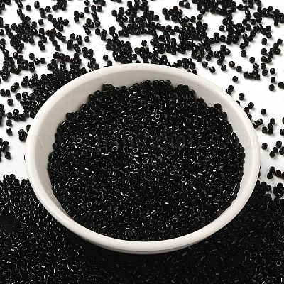 Непрозрачные цветные стеклянные бусины SEED-S042-09B-02-1