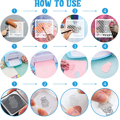 1 набор трафаретов для рисования на день рождения для домашних животных DIY-GL0004-111-1