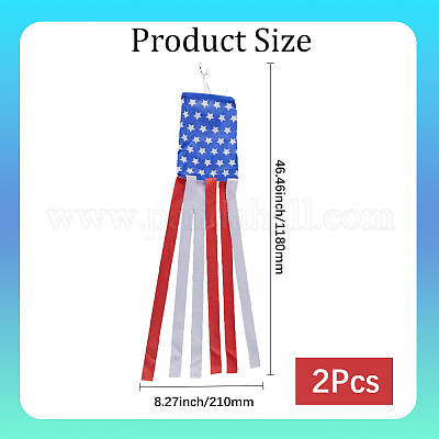 День независимости флаг-ветроуказатель в виде колонны AJEW-WH20017-74A-1