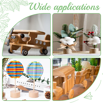 Необработанные деревянные диски WOOD-WH0022-24-1