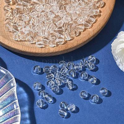 Прозрачные акриловые бусины&nbsp;X-PL526_6MM-1