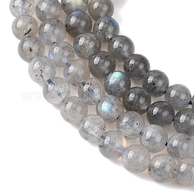 Естественно лабрадорита круглый шарик нити&nbsp;G-M263-B-03-1