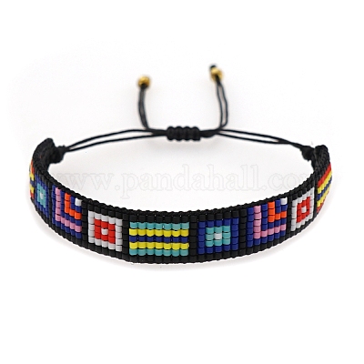 Браслет Миюки с плетением из бисера BJEW-P269-14-1