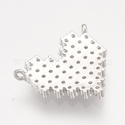 Латунные микро проложить кубического циркония подвески ZIRC-S061-122P-1