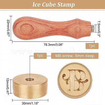 1шт латунная головка штампа DIY-OC0008-30B-1