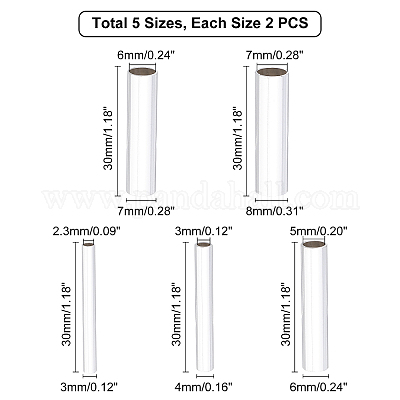 Трубчатые бусины из нержавеющей стали 304 STAS-UN0014-57S-1