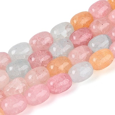 Выпечки нарисованные потрескивание стеклянные бусины пряди&nbsp;DGLA-N019-01A-02-1