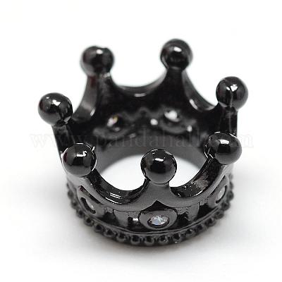 Стойки обшивки латунь микро проложить кубического циркония бусы ZIRC-S052-003B-1