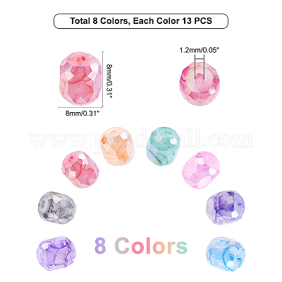 Непрозрачная выпечка окрашенные стеклянные бусы пряди EGLA-PH0001-21-1