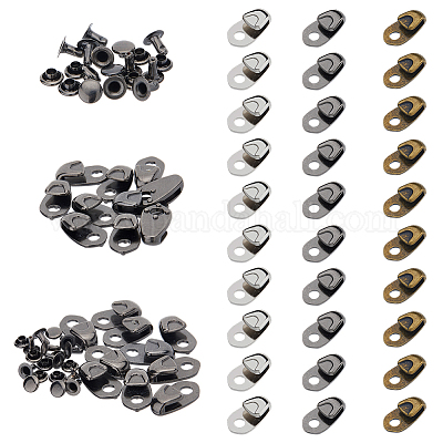 30 комплект крючков для шнурков из сплава 3 цветов FIND-DC0005-85-1