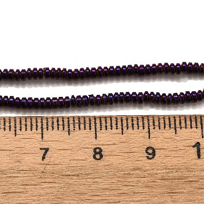 Гальванические нити из синтетических немагнитных гематитовых бусин G-L613-G01-01D-1