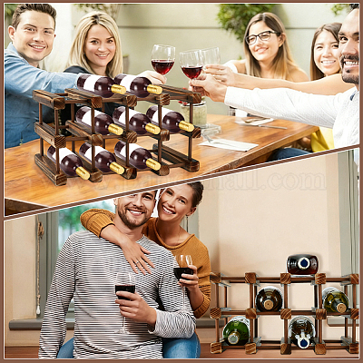 Деревянный стеллаж для хранения вина&nbsp;ODIS-WH0043-233A-1