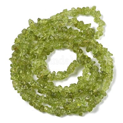 Природный перидот бисер нитей&nbsp;G-P332-48-01-1