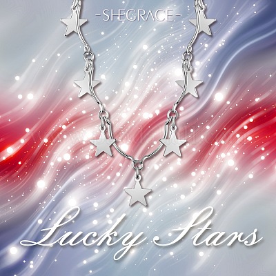 Ожерелье с подвеской из стерлингового серебра с родиевым покрытием для женщин JN704A-1