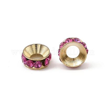 Латунные бусины разделители для поставки стразов&nbsp;RB-A020-9mm-24LG-1