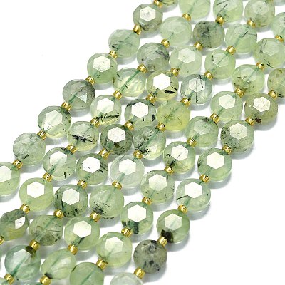 Природные пренит нитей бисера&nbsp;G-C116-A115-01-1