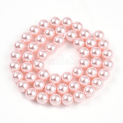 Выпечка из окрашенного перламутрового стекла жемчужные бусинки HY-N002-8mm-A10-1