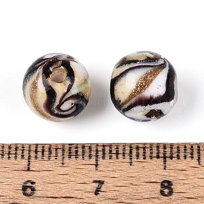 Бусины ручной работы бусины золотого песка LAMP-T024-11A-1