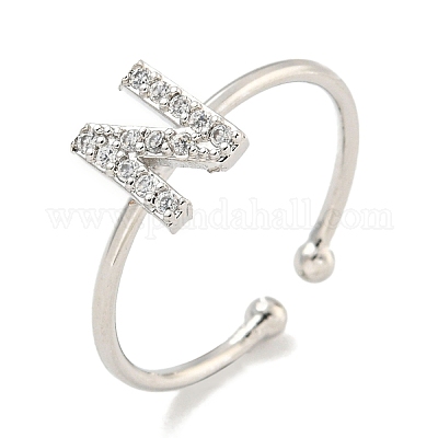 Латунные открытые манжеты для женщин RJEW-F162-02P-N-1