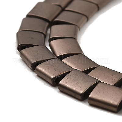 Гальванические нити матовых немагнитных синтетических гематитовых бусин G-G089-B01-08-1