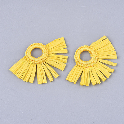 Кулон из рафии с кисточками FIND-S305-01-1